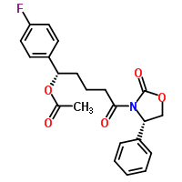2-Oxazolidinone, 3-[(5S)-5-(acetyloxy)-5-(4-fluorophenyl)-1-oxopentyl]-4-phenyl-, (4S)-